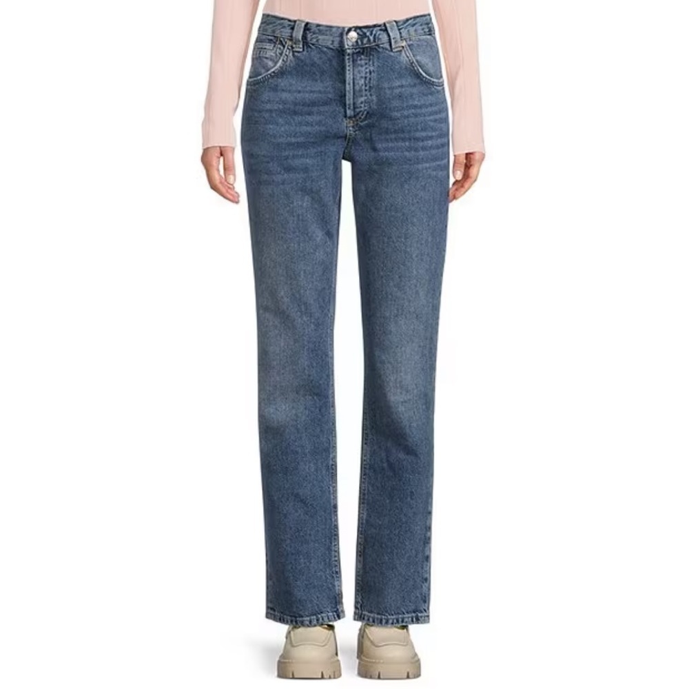 NEW! Free People Siren Curvy Low Rise Straight Jeans 31